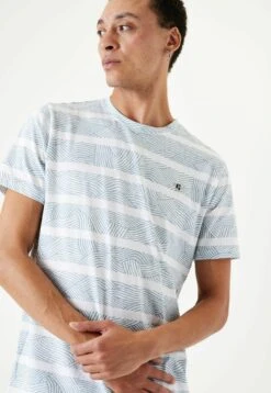 Garcia T-Shirt Print - Dusty Blue 9 Garcia T-Shirt Print - Dusty Blue -Clothing b7d044809950425087e8a95d85a61811