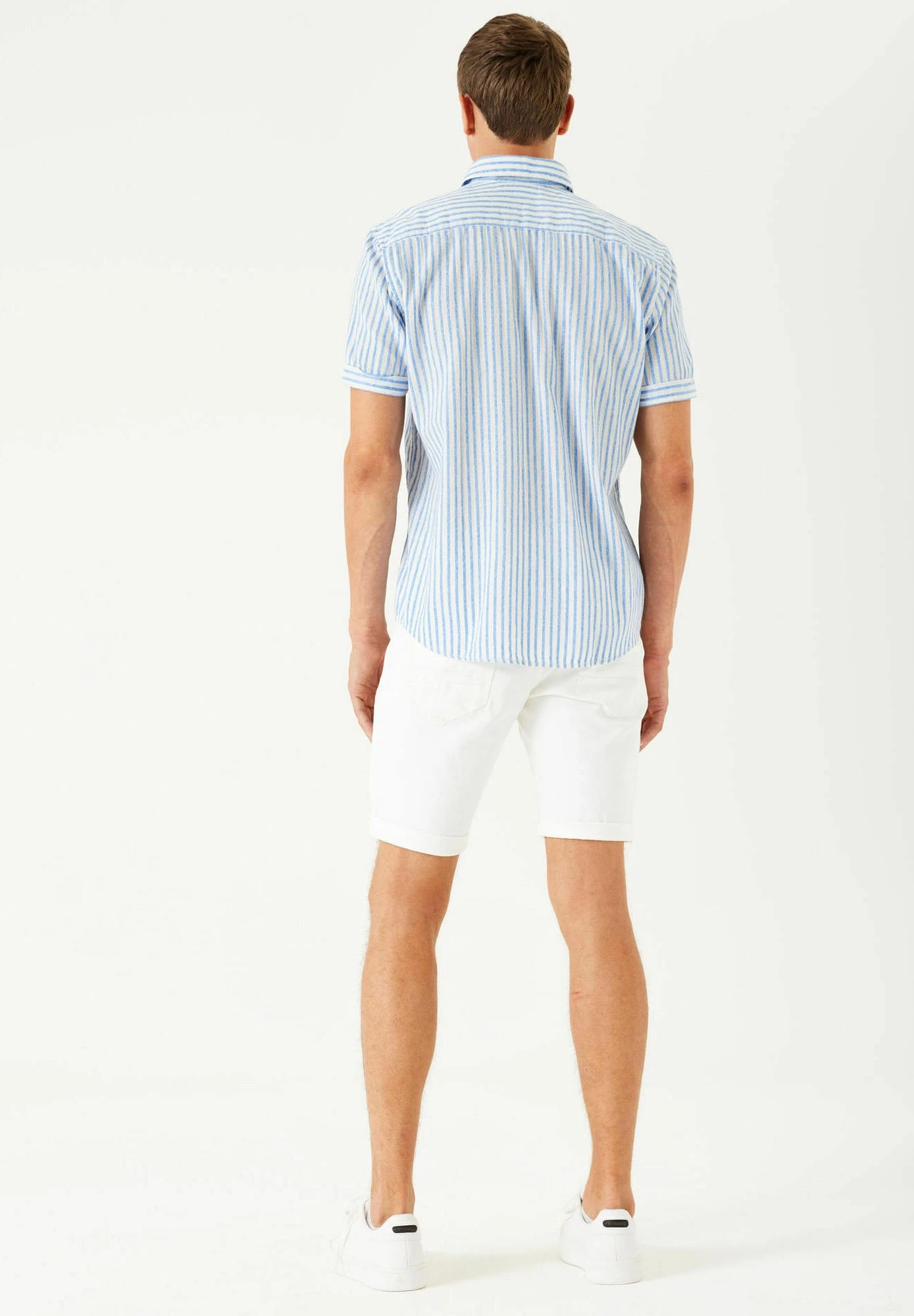 Garcia Striped- Overhemd - Stripe Blue 4 Garcia Striped- Overhemd - Stripe Blue - Afbeelding 2