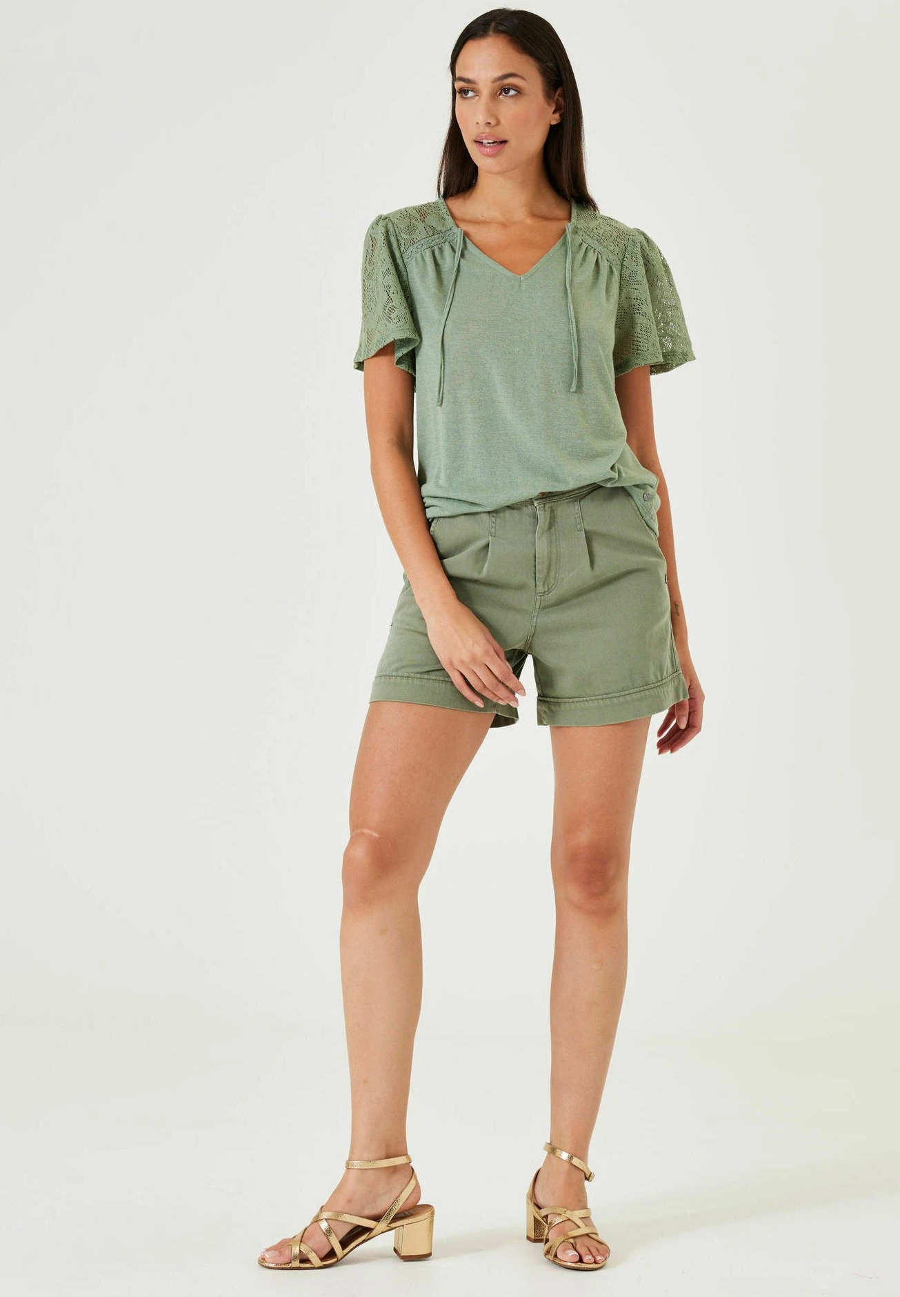 Garcia With Lace - T-Shirt Print - Sea Spray 4 Garcia With Lace - T-Shirt Print - Sea Spray - Afbeelding 2