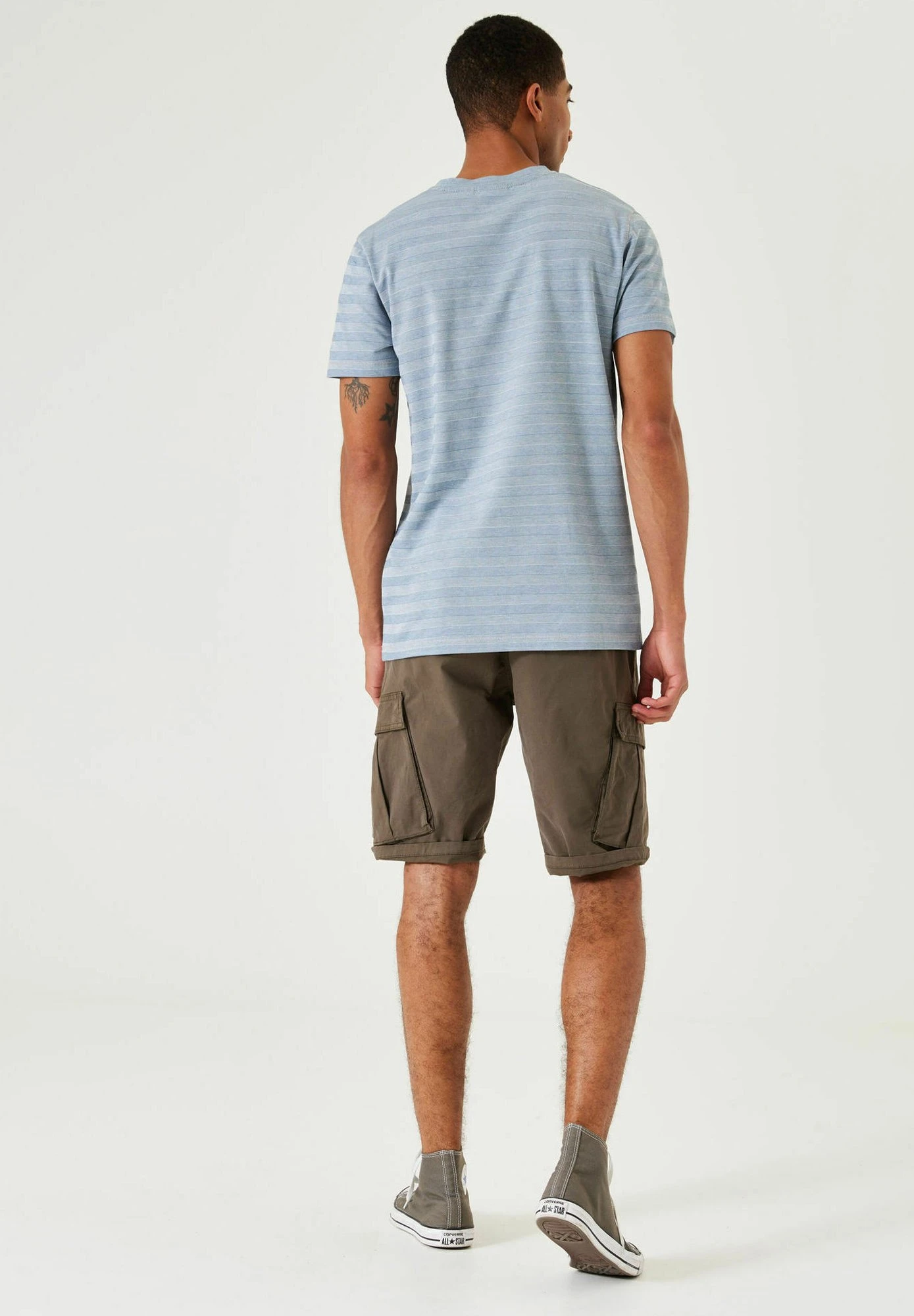 Garcia T-Shirt Print - Stone Blue 5 Garcia T-Shirt Print - Stone Blue - Afbeelding 3