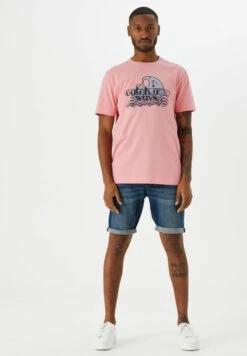 Garcia T-Shirt Print - Bright Coral