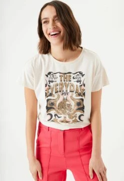 Garcia T-Shirt Print - Whitecap