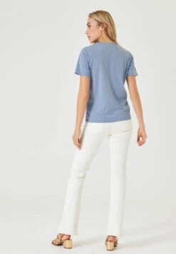 Garcia T-Shirt Basic - Blue Grey -Clothing d4ff7dea234e42d0b88506b8d5b40f9c