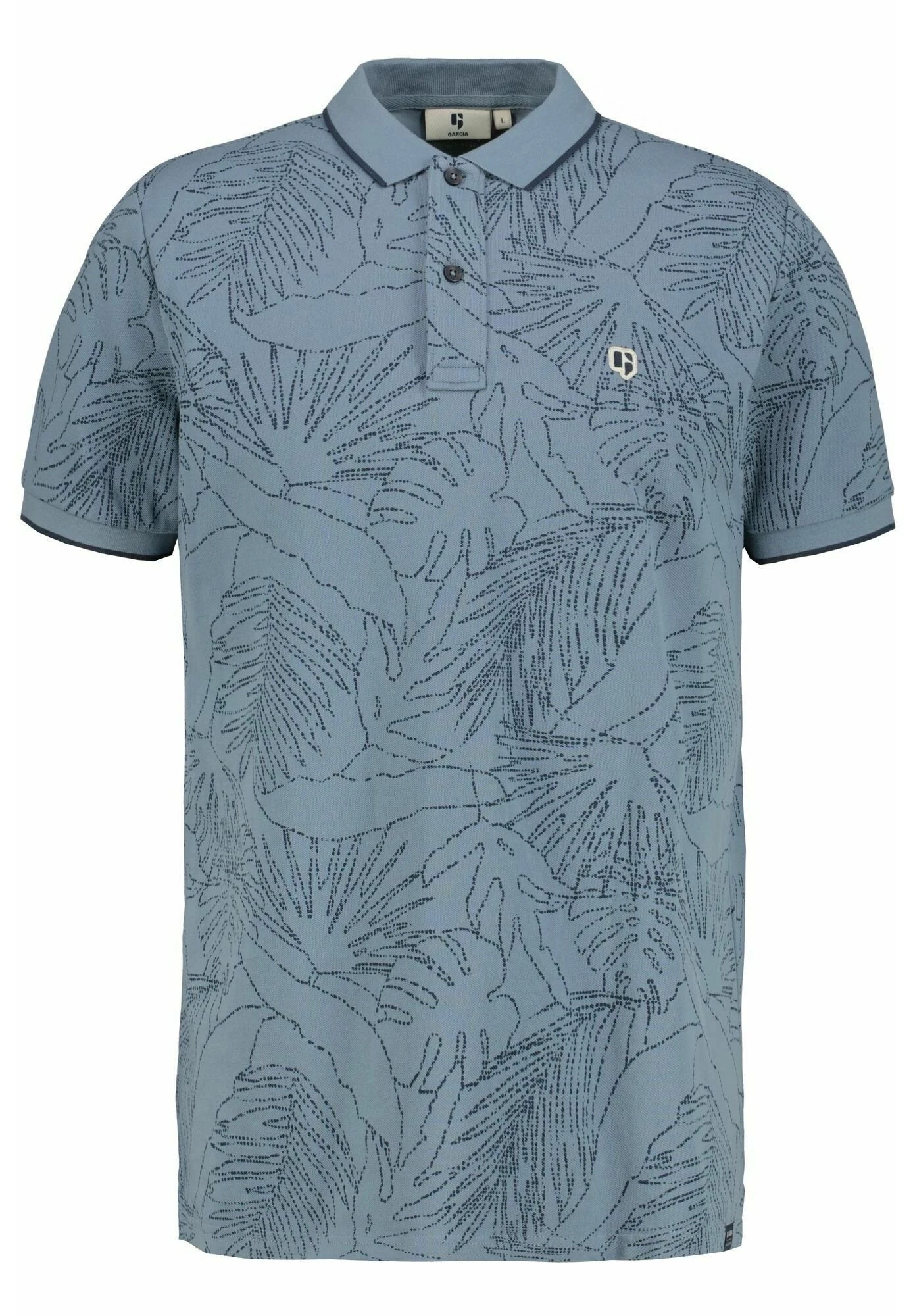 Garcia Poloshirt - Stone Blue 7 Garcia Poloshirt - Stone Blue - Afbeelding 5