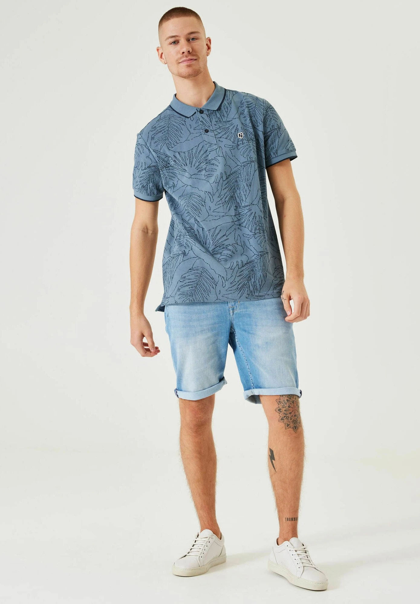 Garcia Poloshirt - Stone Blue 4 Garcia Poloshirt - Stone Blue - Afbeelding 2