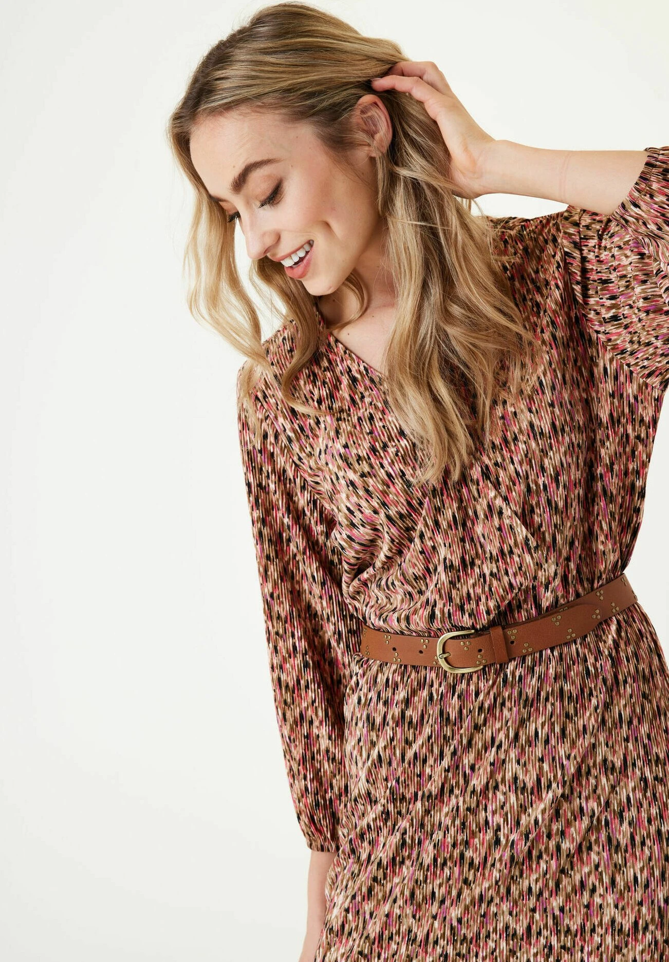 Garcia With Print - Jurk - Golden Brown 5 Garcia With Print - Jurk - Golden Brown - Afbeelding 3