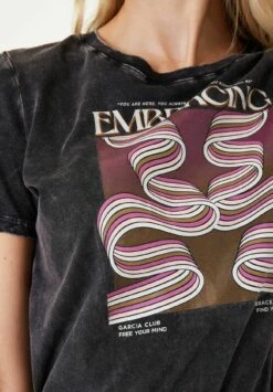 Garcia T-Shirt Print - Antracite -Clothing ea443444620a40c781684cc14f21027d