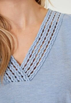 Garcia T-Shirt Basic - Blue Grey -Clothing eef8df86b199497086e424e7eefacc75