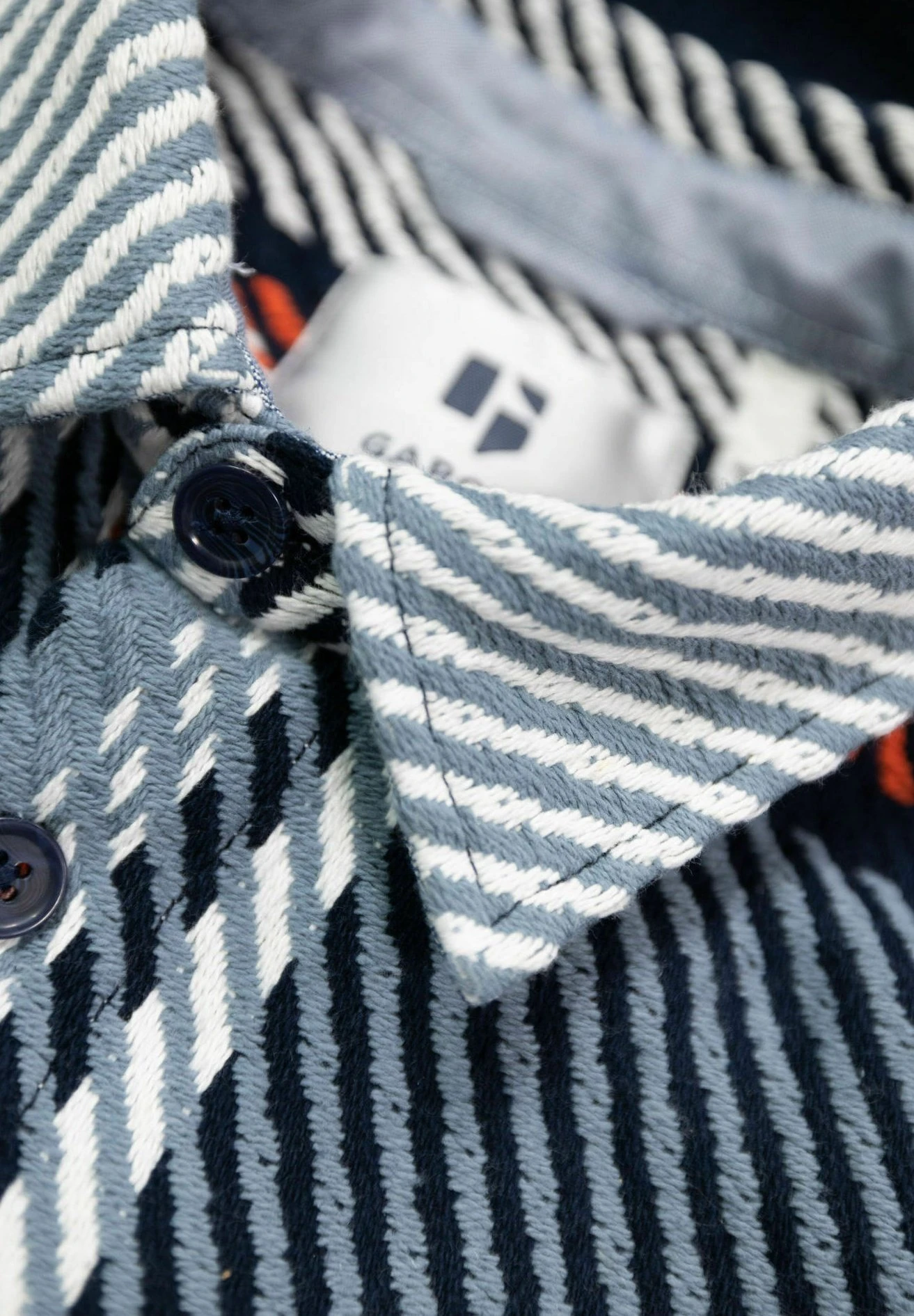 Garcia Checkered - Lichte Jas - Stone Blue 7 Garcia Checkered - Lichte Jas - Stone Blue - Afbeelding 5