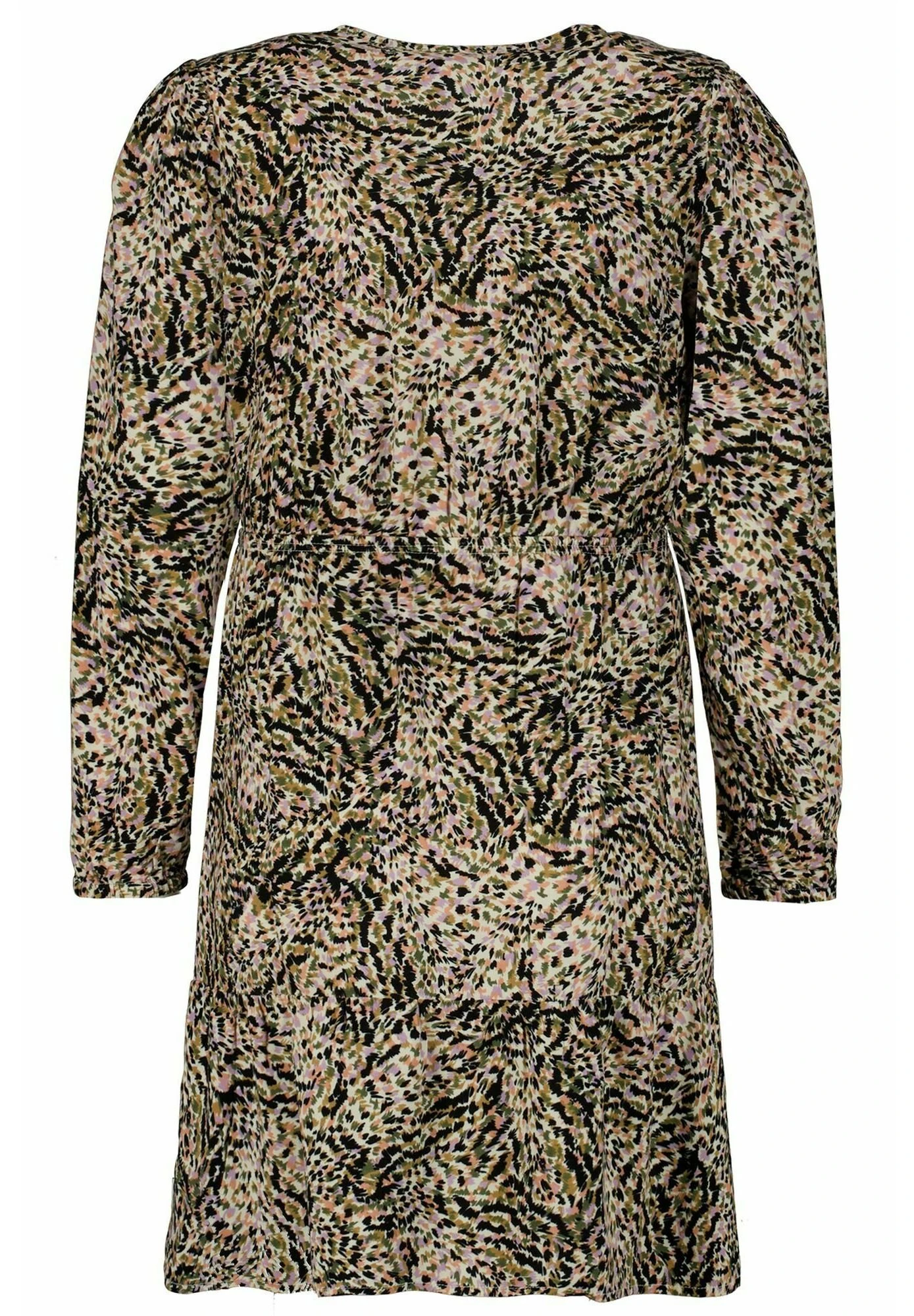 Garcia Jurk - White/ Khaki/ Lilac 4 Garcia Jurk - White/ Khaki/ Lilac - Afbeelding 2